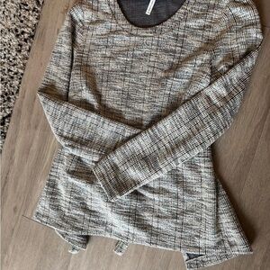 Backless BCBG Printed Long Sleeve Sweater